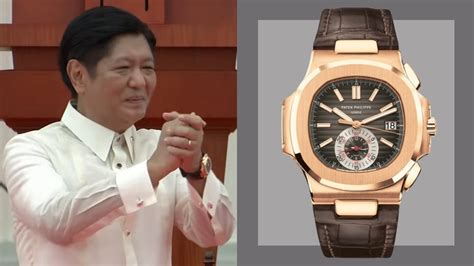 bongbong marcos patek philippe watch|president marcos Patek Philippe.